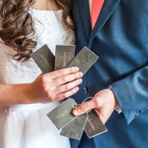 Weddings - Leather Luggage Tags Bridesmaid and Groomsmen Gifts