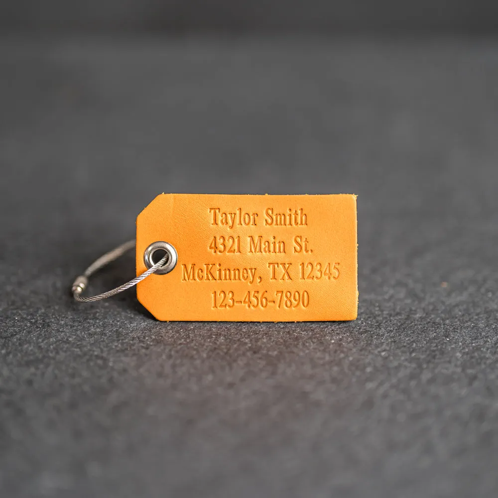 Weddings - Leather Luggage Tags Bridesmaid and Groomsmen Gifts
